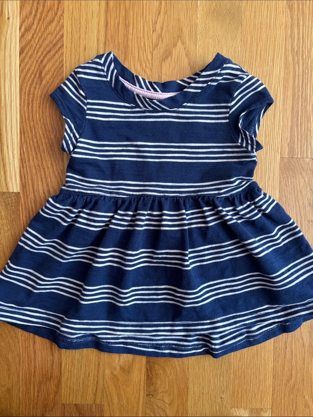 2T Cat & Jack Blue and Pink Striped Dress